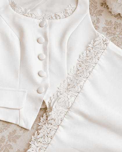 Violetta Top in Off White - Image 5