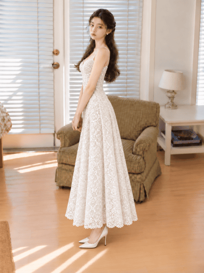 Violetta Maxi Dress in White (Backorder) - Image 4