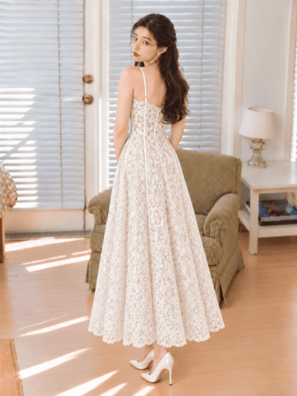 Violetta Maxi Dress in White (Backorder) - Image 3