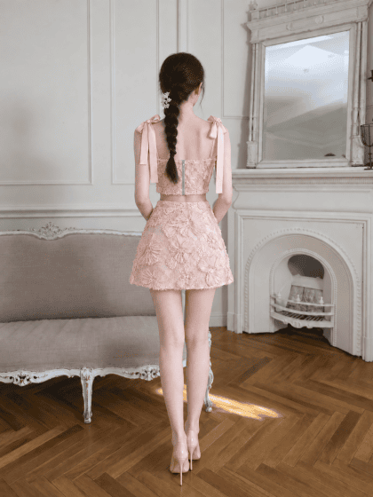 Alternative view of Gem Top in Pink