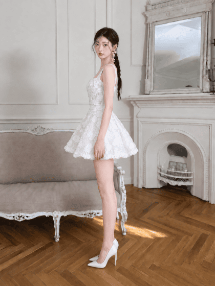Alternative view of Gem Dress in White