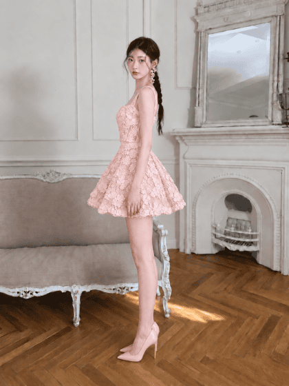 Alternative view of Gem Dress in Pink