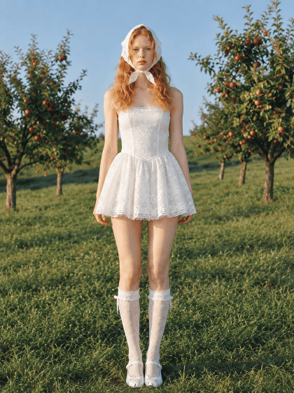 Alternative view of Hemline Mini Dress in White