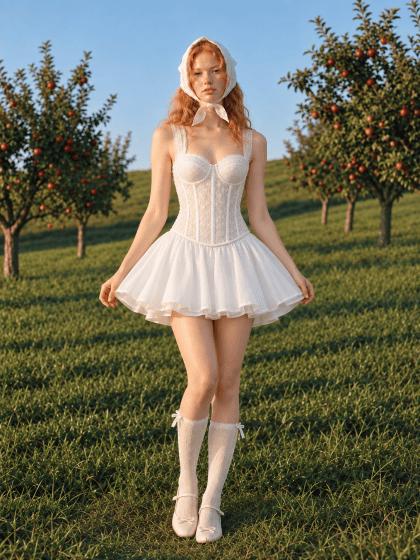 Suoi Corset in White (Pre-Order) - Image 3