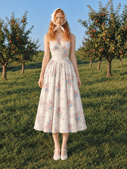 Athena Maxi Dress in Princess Print - Image 3