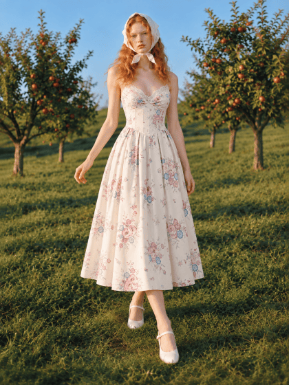 Athena Maxi Dress in Princess Print