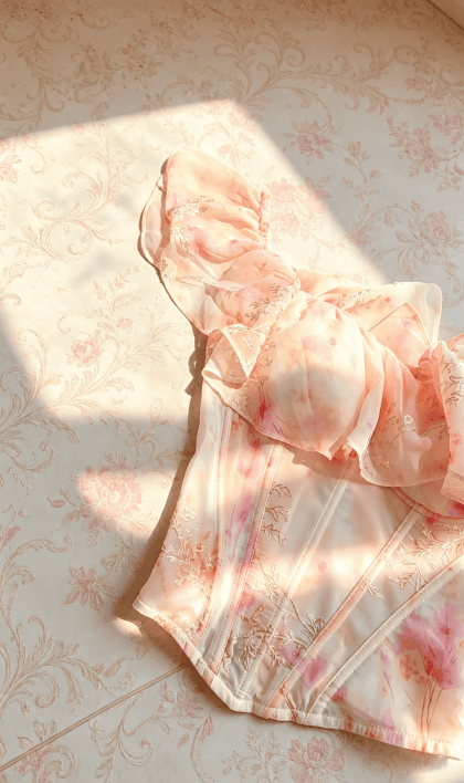 Waterlily Corset 2 in Orange (Pre-Order) - Image 5