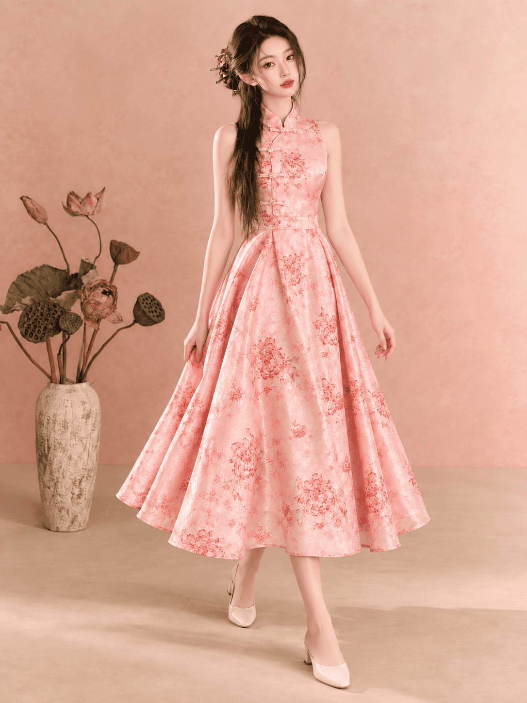 Qipao in Pink (Pre-order)