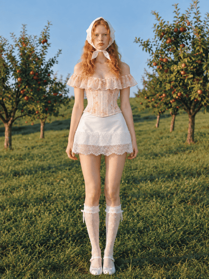 Waterlily Corset 2 in Orange (Pre-Order)